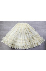 Wang Yan and Summer Embroidered Cotton Rose Lace Underskirt(4 Colours/Full Payment Without Shipping)